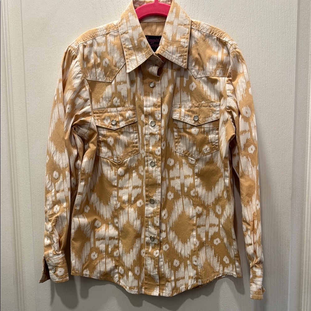 Girls Pearl Snap Western Rodeo Shirt